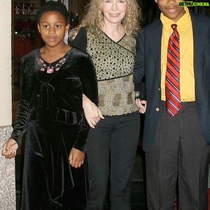 Mia Farrow - 2.2K Likes - Its one of those days when i find myself missing a time when the kids were little. In the photo Im with Quincy and Isaiah. We were at a premier in NY. As a single mom iI needed to work. Sometimes I had to travel, but I did my best to minimize that & took them with me whenever possible.(one year, despite being hopeless at math, i home schooled Quincy). Now, my two youngest are in their 30s with lives of their own; Quincy has two gorgeous little girls, a great husband, beautiful home in the countryside with lots of land, chickens, a big barn, ponies for neighbors & the state’s top primary school in town She is a rising star in real estate and an officer in her branch of the NAACP. Shes getting honeybees next Spring. Her husband is an electrician. They are so cute & loving together! (Their accountant says they’ll be able to retire at 46. WOW!). Isaiah lives in a vibrant city nearby & has a great job - (beat out some fierce competition) He also plays in a band. After college he taught at a prep school in Bangkok- initially for a year but he fell in love with Thailand & stayed for 5. - He didn’t want to leave- he had friends & a lovely apartment . I get it. Thailand is beautiful. People are extraordinarily kind. Life is more relaxed. He is an adult & I respect his decisions. But i missed him. And when he couldn’t extend his visa further, he came back! I am elated. Transitions can be overwhelming, but he did it all- reconnecting with old friends & making new ones. He now has the job he most wanted- assisting people with intellectual disabilities. People of all ages have always loved his company. He has a car & we get to visit. So, my 2 youngest have found the joy in helping others. In Feb, God willing, i’ll begin my 80th year of life! Like everybody, I’ve known disappointment, worry and the ceaseless pain that comes from losing dearest loves. I have surely made a zillion mistakes along the way. But i am truly blessed. I love my friends, and my sisters. I’ve loved to work & above all, the children in my life- they bring love, meaning, awe & joy. I am more grateful than i have words to say. THANK YOU ♥️🙏🏽♥️ i love you so very much