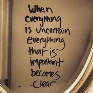 Mia Michaels Instagram - When everything is uncertain … be grateful for the clarity that is on its way. 🙏🏻#patience #trust