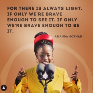 Mia Michaels Instagram - This Voice.... These Words... Thank you.  #amandagorman  #poet #artist