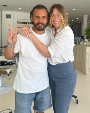 Mia Michaels Instagram - A Miami reunion with my friend and master of hair @franckhair @igksalons  so amazing to see you after 9 years! Cheers to reuniting and making my new look fire!♥️love you Frankie!!!
#newhair #friends #reunion #igk