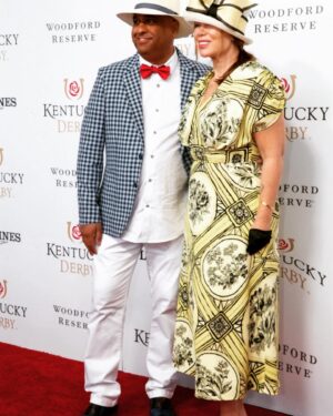 Mia Michaels Instagram - On our first red carpet together at the @kentuckyderby . What a wonderful time we had!!! Thank you @lelarose @jimmychoo @amyjooriginalhats for making me feel so lovely ♥️#govyral #kentuckyderby #churchilldowns #racehorses_of_instagram