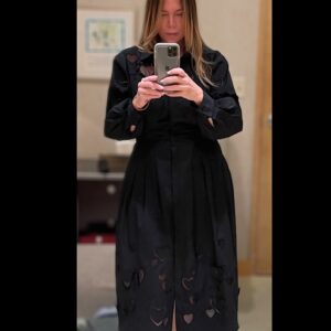 Mia Michaels Instagram - @carolinaherrera  dresses are my absolute favorite. Black on black cut out hearts all over #lovewins #elegant #heart #unique #fashion #art