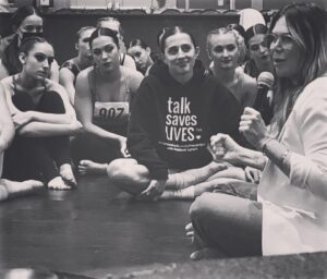 Mia Michaels Instagram - Giving wings to the next generation of young artists …Rise Up! We need you to rebuild! Thank you @dance_ustd  for having me #inspire#rebuild #nextgeneration