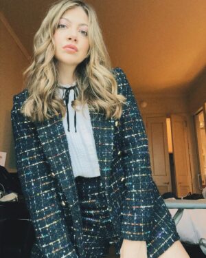 Mia Serafino Instagram - tweed ft. ironing board in background