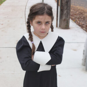Mia Sinclair Jenness Instagram - #TBT to when I was 6 and #wednesdayaddams for Halloween and everyone thought I was a Pilgrim and I was soooo mad! 😂