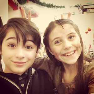 Mia Sinclair Jenness Instagram - #Regram #2ShowDay #BunnyEars #LesMizBway @joshuarobertcolley
