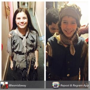 Mia Sinclair Jenness Instagram - Thank you @lesmizbway for the warm welcome. I'm so happy to be a part of this incredible Broadway show and sing this beautiful music. ------------------------------ #regram from @lesmizbway A very exciting night @lesmizbway tonight! Our new #Gavroche @seanreda makes his #BROADWAYDEBUT and we have the highly anticipated return of the amazing, the brilliant, the genius @miasinclairjenness as baby #Cosette !!! Let's give them some major love, Mizzies! #LesMizBway #MiaSinclairJenness #SeanReda #LittleCosette