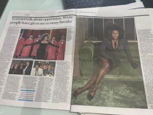 Mica Paris Instagram - Spotted in @telegraph today! Anyone pick up a copy? 💋

Mica Paris A Gospel Christmas is available from 23 December on Sky Arts, Freeview Channel 36 and NOW.

Watch out for it on Christmas Day on Sky Arts 🎄🫶🏾