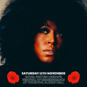 Mica Paris Instagram - So Proud to be performing at the @RoyalBritishLegion's Festival of Remembrance at the Royal Albert Hall on Saturday 11 November, which pays tribute to our Armed Forces Community and all those that have served and sacrificed from Britain and the Commonwealth. This is a very special one for me as we pay homage to the unique contribution of the Windrush Generation, something that stands strong for me in my blood and heart.

Tune in from 9pm on BBC One or watch back on Player. 💋