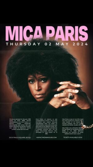 Mica Paris Instagram - Hello everyone just jumping on to share that I can’t wait to play at @thejamhouse in Birmingham on 2nd May! See you soon 💋❤️