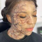 Mica Burton Instagram - ⚠️ PICARD SPOILER ALERT ⚠️ I just wanted to make an appreciation post for @hannyeisen and the Star Trek makeup team. This was my first time in full sfx in my professional career, and they all made the daily 3-4 hour process fly by! I also learned so much about adding depth to sfx makeup and felt so taken care of with hot towels and face masks after a long day in drying makeup. So here’s some snaps of my borgification! 💫📸