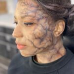 Mica Burton Instagram - ⚠️ PICARD SPOILER ALERT ⚠️ I just wanted to make an appreciation post for @hannyeisen and the Star Trek makeup team. This was my first time in full sfx in my professional career, and they all made the daily 3-4 hour process fly by! I also learned so much about adding depth to sfx makeup and felt so taken care of with hot towels and face masks after a long day in drying makeup. So here’s some snaps of my borgification! 💫📸