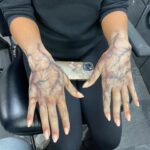 Mica Burton Instagram - ⚠️ PICARD SPOILER ALERT ⚠️ I just wanted to make an appreciation post for @hannyeisen and the Star Trek makeup team. This was my first time in full sfx in my professional career, and they all made the daily 3-4 hour process fly by! I also learned so much about adding depth to sfx makeup and felt so taken care of with hot towels and face masks after a long day in drying makeup. So here’s some snaps of my borgification! 💫📸