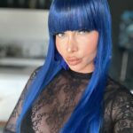 Micaela Schäfer Instagram - Blue Styling for 20 Jahre @bluemangroupberlin @bluemangroup 💙 💄 @chrisbaer.makeup