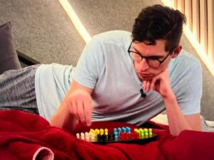 Michael Bruner Instagram - Michael is up and strategizing already in the BB house. He’s getting creative and using Chinese checkers to map out his plan. Tune in tonight to watch a new episode of #bb24 !! #teammichael