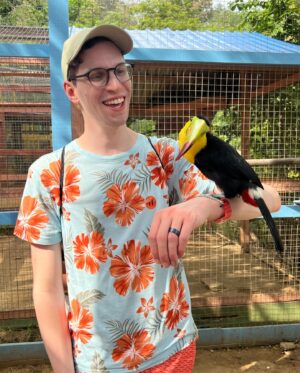 Michael Bruner Instagram - Our honeymoon is by far my favorite trip @haydenmiddleton and I have taken yet 😘 We’ve been back for less than a week, and I already want to go on another cruise 😂 we had such a great time with @royalcaribbean exploring Mexico, Belize, and Honduras! Some highlights: visiting sloths, monkeys, and birds in Roatan; snorkeling and visiting incredible beaches; seeing Mayan ruins; and definitely meeting the Queen of Survivor, @sassysdt !! Making all of these memories with Hayden and unplugging for a week was just what we needed after some April snowstorms and our recent move! Getting out of vacation mode has been a challenge, but I can’t wait for our next adventure together 💙

#honeymoon #royalcaribbean #belize #honduras #mexico #queenstaysqueen