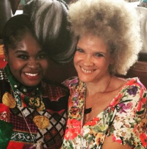 Michaela Angela Davis Instagram - a lil ode to my afro on 
world afro day

my afro is a world
of naps holding tight to
each other 
reaching, rising up & out 
cacophonous curls 
refused to be ruled
linked & loc’d
forming a crown of gold
round my face 
roaring like a mane 
glowing like a halo 
my afro is the satellite 
to the ascended masters
the ancient ones 
the angels
the ancestors 
#WorldAfroDay #passtheCROWN