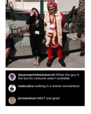 Michaela Dietz Instagram - #WEINNING!⁣
⁣
high fives to the favs and big dog prize winner! and A GIANT THANKS to everyone who played! lot of laughs in this round. thanks for humoring me through 2019. see you for the next caption contest in 2020! xx, m