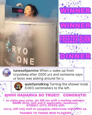 Michaela Dietz Instagram - i’m so confused about all the oven jokes but hiiii! wooohooo for the 13 top posters and yahhooooo wooowooo whooop to the 2 prize winners!!! thanks to everyone who played this round.