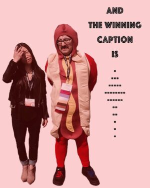Michaela Dietz Instagram - #WEINNING!⁣
⁣
high fives to the favs and big dog prize winner! and A GIANT THANKS to everyone who played! lot of laughs in this round. thanks for humoring me through 2019. see you for the next caption contest in 2020! xx, m