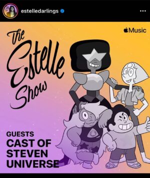 Michaela Dietz Instagram - IT’S SPACE ROCK O’CLOCK
⁣
Repost from @estelledarlings: ⁣
This is not a Drill - this week on Tuesday, 22nd Dec 2020 - the day after we get our super powers on Monday 21st Dec - we start Capricorn Season off with a Bang. ⁣
On The Estelle Show - I bring to you the cast of Steven Universe for a holiday special. ⁣
Tune in live only on Apple music hits radio ⁣
⁣
Set your timers : ⁣
8am PST⁣
11am EST⁣
4pm BST ( UK time) ... ⁣
⁣
Do. Not. Miss. This.