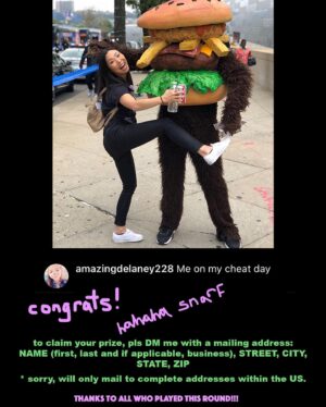 Michaela Dietz Instagram - yo turdz! don’t fret, i didn’t forget! scroll for winner! scroll for lols! scroll for eye rolls! scroll for friendship! how’s everyone holding up these days?