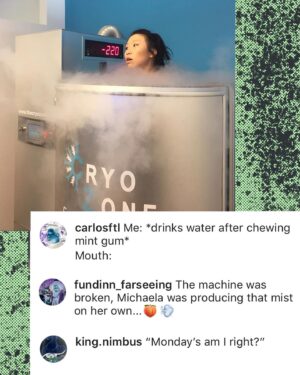 Michaela Dietz Instagram - i’m so confused about all the oven jokes but hiiii! wooohooo for the 13 top posters and yahhooooo wooowooo whooop to the 2 prize winners!!! thanks to everyone who played this round.