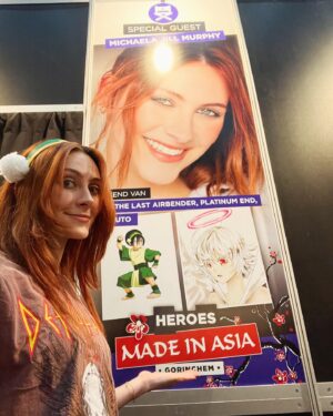 Michaela Jill Murphy Instagram - @heroesmadeinasia….y’all are awesome. The dedication to cosplay this weekend was unparalleled, I know I only caught like a third of you from the meetup but guys you all looked AWESOME. Wooo Netherlands Avatar love!!!
.
If you see yourself in the post, tag yourself below!!! 🫡
.
This is my first international con!!! I am so grateful and honored that the atla love is worldwide; headed to Amsterdam tomorrow to do some more exploring. Thank you thank you, hope to see more of you guys abroad at some point!! 🩵🩵
.
#heroesmadeinasia #netherlands #avatar #convention #toph #beifong #cosplay #guest #funkopops #autographs