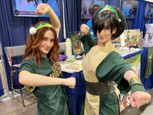 Michaela Jill Murphy Instagram - thank you for a great weekend @rianimecon!! Happy pride, happy Father’s Day, happy anime weekend 🥳 thank you, as always, for having me and the avatar crew out 💚 
.
@rianimecon @comicconbyar 
.
#avatar #atla #rianimecon #anime #thelastairbender #cosplay #funkopops