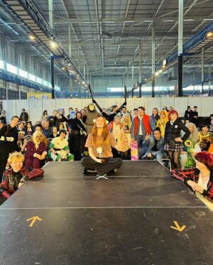 Michaela Jill Murphy Instagram - @heroesmadeinasia….y’all are awesome. The dedication to cosplay this weekend was unparalleled, I know I only caught like a third of you from the meetup but guys you all looked AWESOME. Wooo Netherlands Avatar love!!!
.
If you see yourself in the post, tag yourself below!!! 🫡
.
This is my first international con!!! I am so grateful and honored that the atla love is worldwide; headed to Amsterdam tomorrow to do some more exploring. Thank you thank you, hope to see more of you guys abroad at some point!! 🩵🩵
.
#heroesmadeinasia #netherlands #avatar #convention #toph #beifong #cosplay #guest #funkopops #autographs