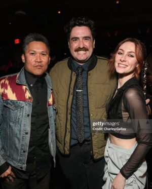 Michaela Jill Murphy Instagram - grateful. honored. happy. 🩵
.
Thank you @avatarnetflix for inviting me to celebrate this wonderful cast and crew! Thank you Mike and Bryan for building this beautiful universe that has inspired and employed so many, and given opportunity to those who might not have otherwise had a voice. May the Avatar love continue to grow. Honored to celebrate you all, thank you again and always 🩵
.
Thank you to my agent @cesdvoiceover @agentmelissabb for joining me 🤗 She repped me back when I booked Avatar; crazy it’s been almost 20 years!!
.
Hair: the lovely @e.sinclaiir 🎀
.
Makeup/styling: me 😘 
(@prada bralette, @abercrombie mesh button down, handmade Lady Godiva Designs skirt, @ralphlauren vintage boots circa 2002) 
.
#atla #avatar #toph #beifong #earthbender #premiere #liveaction #animation #originalcast #netflix #thelastairbender #aang #sokka #katara #zuko #mai #tylee #ozai #uncleiroh