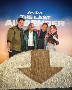 Michaela Jill Murphy Instagram - grateful. honored. happy. 🩵
.
Thank you @avatarnetflix for inviting me to celebrate this wonderful cast and crew! Thank you Mike and Bryan for building this beautiful universe that has inspired and employed so many, and given opportunity to those who might not have otherwise had a voice. May the Avatar love continue to grow. Honored to celebrate you all, thank you again and always 🩵
.
Thank you to my agent @cesdvoiceover @agentmelissabb for joining me 🤗 She repped me back when I booked Avatar; crazy it’s been almost 20 years!!
.
Hair: the lovely @e.sinclaiir 🎀
.
Makeup/styling: me 😘 
(@prada bralette, @abercrombie mesh button down, handmade Lady Godiva Designs skirt, @ralphlauren vintage boots circa 2002) 
.
#atla #avatar #toph #beifong #earthbender #premiere #liveaction #animation #originalcast #netflix #thelastairbender #aang #sokka #katara #zuko #mai #tylee #ozai #uncleiroh