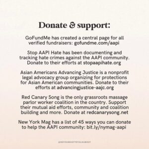 Michaela Conlin Instagram - Some pieces worth reading and ways to help. 
#stopasianhate
#stopaapihate
Enough is enough
❤️❤️