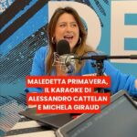 Michela Giraud Instagram - Dal backstage di #Catteland ecco il karaoke di @alecattelan e @michelagiraud su Maledetta Primavera. Tutta l’intervista è su deejay.it, sull’App di Radio DEEJAY o sulle piattaforme audio (puntata dell’8 aprile) @michelagiraud @alecattelan @boompr.it @katia_tellone @baldassari_agenzia