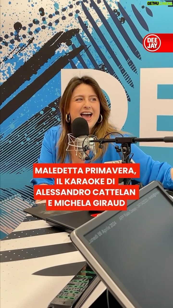 Michela Giraud Instagram - Dal backstage di #Catteland ecco il karaoke di @alecattelan e @michelagiraud su Maledetta Primavera. Tutta l’intervista è su deejay.it, sull’App di Radio DEEJAY o sulle piattaforme audio (puntata dell’8 aprile) @michelagiraud @alecattelan @boompr.it @katia_tellone @baldassari_agenzia