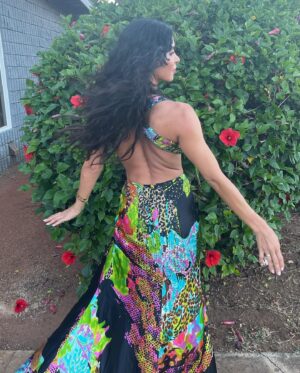 Michele Plaia Instagram - Kauai smoke. Literally the name of the strip mall store I strolled up to eat near by- wearing this. A series of smoke, wilted flowers and horns proceeded later. 🔥🚗💨🌺😜 

P.S. outfit designed by me :)
