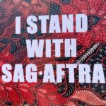 Michele Selene Ang Instagram - @sagaftra strong ✊🏻(thanks for the pic sign @jamesthetang) #sagaftra #sagaftrastrong #sagaftrastrike