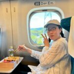Michele Selene Ang Instagram - Leaving this here to remind you all that underneath my RBF is this sensitive little dumpling. I love her. 🥟🤓 #travel #shinkansen #japan