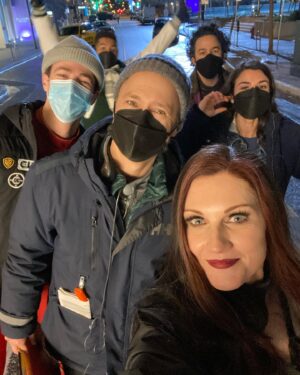 Michelle Harrison Instagram - Tonight’s episode directed by @ichadlowe who is adored by all. He’s such a great director and someone you want to just hang out with on your days off. We had a blast shooting this episode...even those long night shoots in the cold and wind...🤪💭⚡️