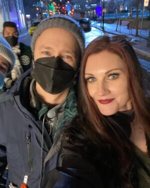 Michelle Harrison Instagram - Tonight’s episode directed by @ichadlowe who is adored by all. He’s such a great director and someone you want to just hang out with on your days off. We had a blast shooting this episode...even those long night shoots in the cold and wind...🤪💭⚡️