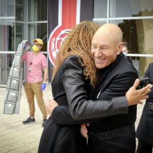 Michelle Hurd Instagram - Simply the best!! He makes me smile everytime I see him... @sirpatstew ❤🖖🏾