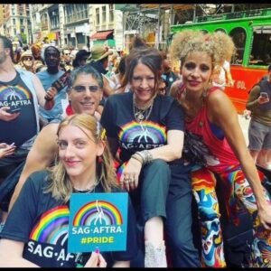 Michelle Hurd Instagram - Fun day with this gang!
Happy Pride everyone!!❤️🌈