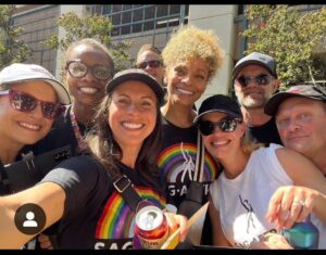 Michelle Hurd Instagram - The energy, inspiration, and power we feel when we picket together , is priceless!! Grateful for these wonderful people and ALL our Union sisters and brothers on the line! #Unionstrong @sagaftra ❤️✊🏾🥰💪🏾