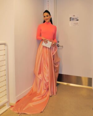 Michelle Veintimilla Instagram - 🦩 this gorgeous soul @michelle20milla 🦩— congratulations on the opening of #WhichWaytotheStage you are stunning inside and out!

👗: @roksandailincic 
👡: @aminamuaddi @aminamuaddiofficial 
👝: @judithleiberny 
💎: @yayapublicity 
💄: @miajonesmua 
💇‍♀️: @matthewmonzon 
#styling assist: @carlee___ with the squad heroes @maggiezoanetti @seela__meehan @kaykaycolby @eleanorfink @thoroughlymodernmaddiee
