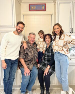 Michelle West Instagram - Happy Thanksgiving from my family to yours! I hope everyone had a wonderful holiday with loved ones, got lots of hugs, and ate all the goodness!! Thankful for those in this photo and more! Happy Thanksgiving! 

Our matching daisy check sweaters are currently on BF sale with code SHIMMER35 (35% off)  I also love that they will roll right around into spring. 

Shop Charli and I’s matching looks a few ways:
- tap the link in my bio then tap the “shop my looks” tab
- Follow my shop @themichellewest on the @shop.LTK app to shop this post and get my exclusive app-only content!
- copy and paste this link into your browser - https://liketk.it/4oKVx

#liketkit #LTKkids #LTKHoliday #LTKCyberWeek #mommyandmefashion #twinningtuesday #thanksgivingoutfit #familyfirst