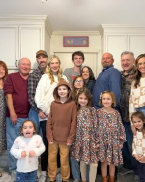 Michelle West Instagram - Happy Thanksgiving from my family to yours! I hope everyone had a wonderful holiday with loved ones, got lots of hugs, and ate all the goodness!! Thankful for those in this photo and more! Happy Thanksgiving! 

Our matching daisy check sweaters are currently on BF sale with code SHIMMER35 (35% off)  I also love that they will roll right around into spring. 

Shop Charli and I’s matching looks a few ways:
- tap the link in my bio then tap the “shop my looks” tab
- Follow my shop @themichellewest on the @shop.LTK app to shop this post and get my exclusive app-only content!
- copy and paste this link into your browser - https://liketk.it/4oKVx

#liketkit #LTKkids #LTKHoliday #LTKCyberWeek #mommyandmefashion #twinningtuesday #thanksgivingoutfit #familyfirst