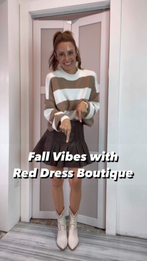 Michelle West Instagram - Code HBDMICHELLE20 for 24 hours only! Detailed @shopreddress try-on in Instagram stories saved to RDB highlight! This try-on is giving me major fall fever! Wearing small in all pieces and will style each more ways coming up! Faux leather and horizontal stripes are staples for fall and this sequin tiger pullover sweatshirt is to die for 😍😍😍. Also, Spanx are on their website so use my code and enjoy!!! 🩷🩷

Ways to shop this post:
- tap the link in my bio and tap the “shop my looks” tab. 
- Follow my shop @themichellewest on the @shop.LTK app to shop this post and get my exclusive app-only content!
- copy and paste this link into your browser - https://liketk.it/4j9Xj

#liketkit #LTKfindsunder50 #LTKfindsunder100 #fallfashiontrends #fallfever #spanxleggings #discountcode #rdbabe