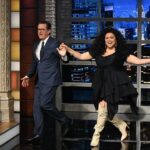 Michelle Buteau Instagram - Hi, it me! On @colbertlateshow tonight!!✨✨ hair @kyssheart makeup @theladydeja fit @selkie @annie_caruso @keiabounds pics @skpnyc cc: @babesmovie @neonrated @radiocitymusichall @stephenathome @theledecompany #survivalofthethickest #colbert