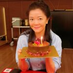 Michelle Chong Instagram - Thanks for all the lurve! As usual, I’m all caked out and champagne’ed out!!😅 I wish for world peace ✌️ (not world pissed) and to drink less (note to friends: I said drink less, not no drinking 🤪). 😘🙏🥂🎂