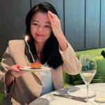 Michelle Chong Instagram - Thanks for all the lurve! As usual, I’m all caked out and champagne’ed out!!😅 I wish for world peace ✌️ (not world pissed) and to drink less (note to friends: I said drink less, not no drinking 🤪). 😘🙏🥂🎂